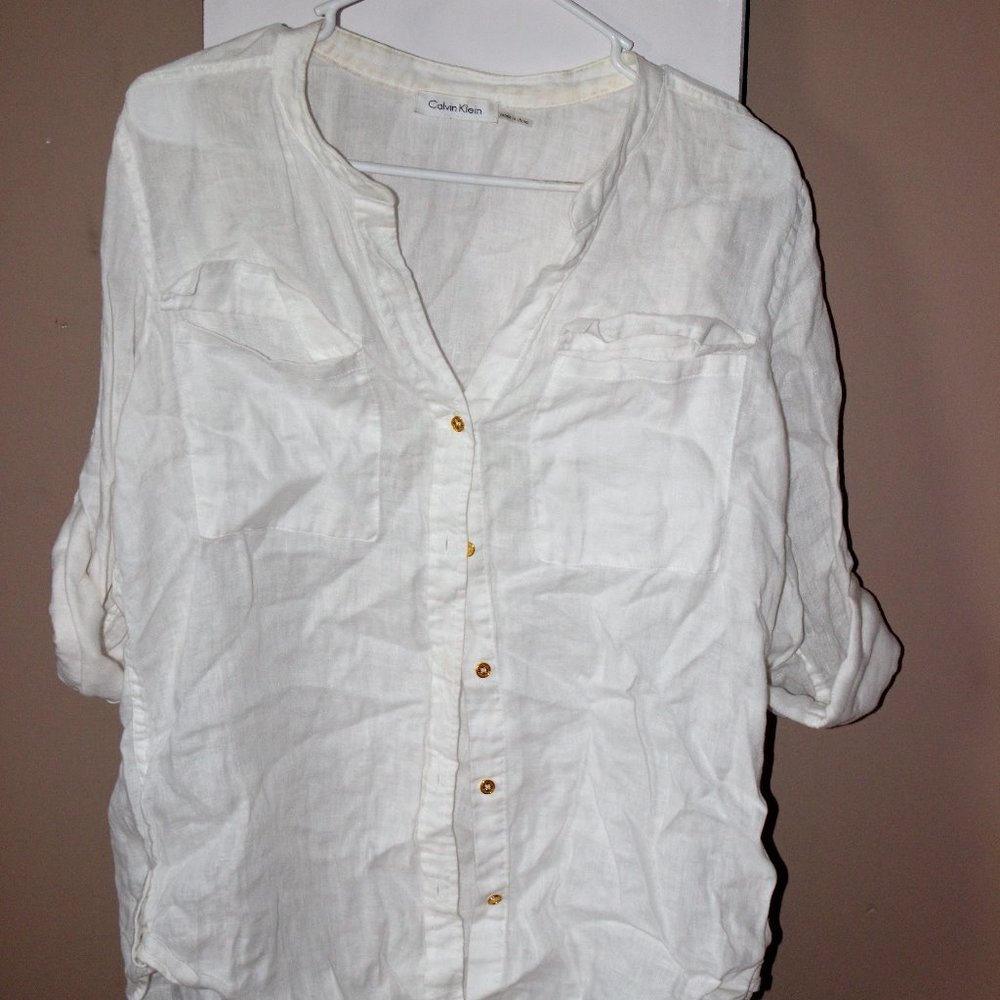 White Button-Up